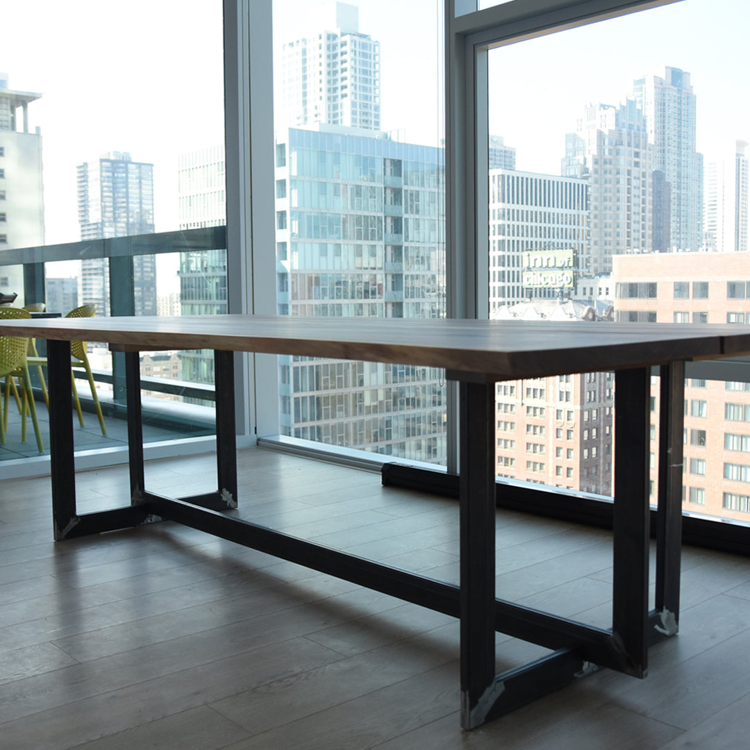 Product image 2: Book Matched Black Walnut Live Edge Dining Table