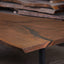 Black Walnut Live Edge Dining Table with a Single Slab Top