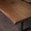 Black Walnut Live Edge Dining Table with a Single Slab Top