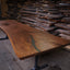 Black Walnut Live Edge Dining Table with a Single Slab Top