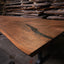 Black Walnut Live Edge Dining Table with a Single Slab Top