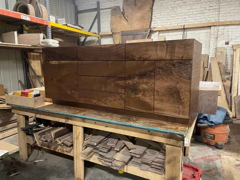 Custom Black Walnut bathroom Vanity