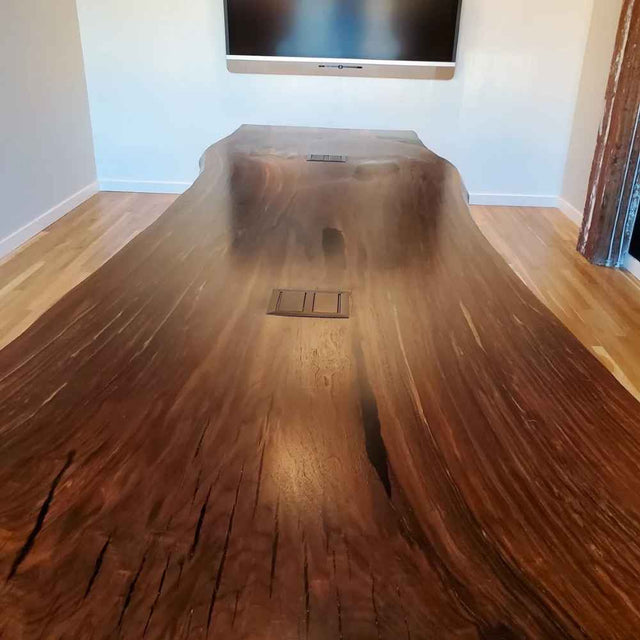 Black Walnut Live Edge Epoxy Resin Kitchen Dining Conference Table
