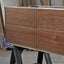 Custom Floating Walnut bathroom Vanity with Soft Close Drawers 1