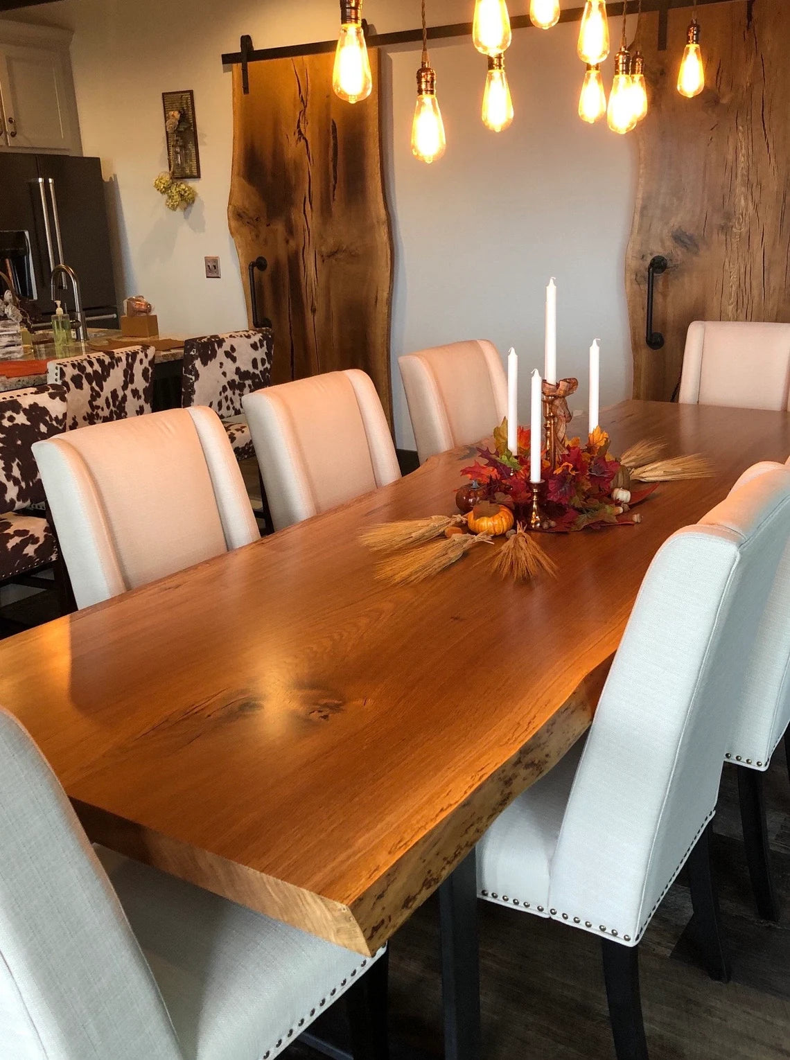 Oak Live Edge Dining Table