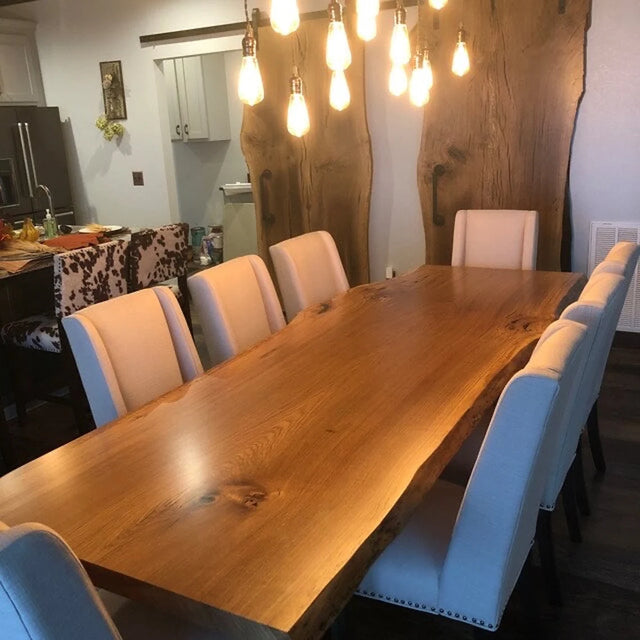 Oak Live Edge Dining Table