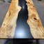 Spalted Maple Live Edge Epoxy River Dining Table