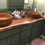 Live Edge Black Walnut Bathroom Vanity Countertop