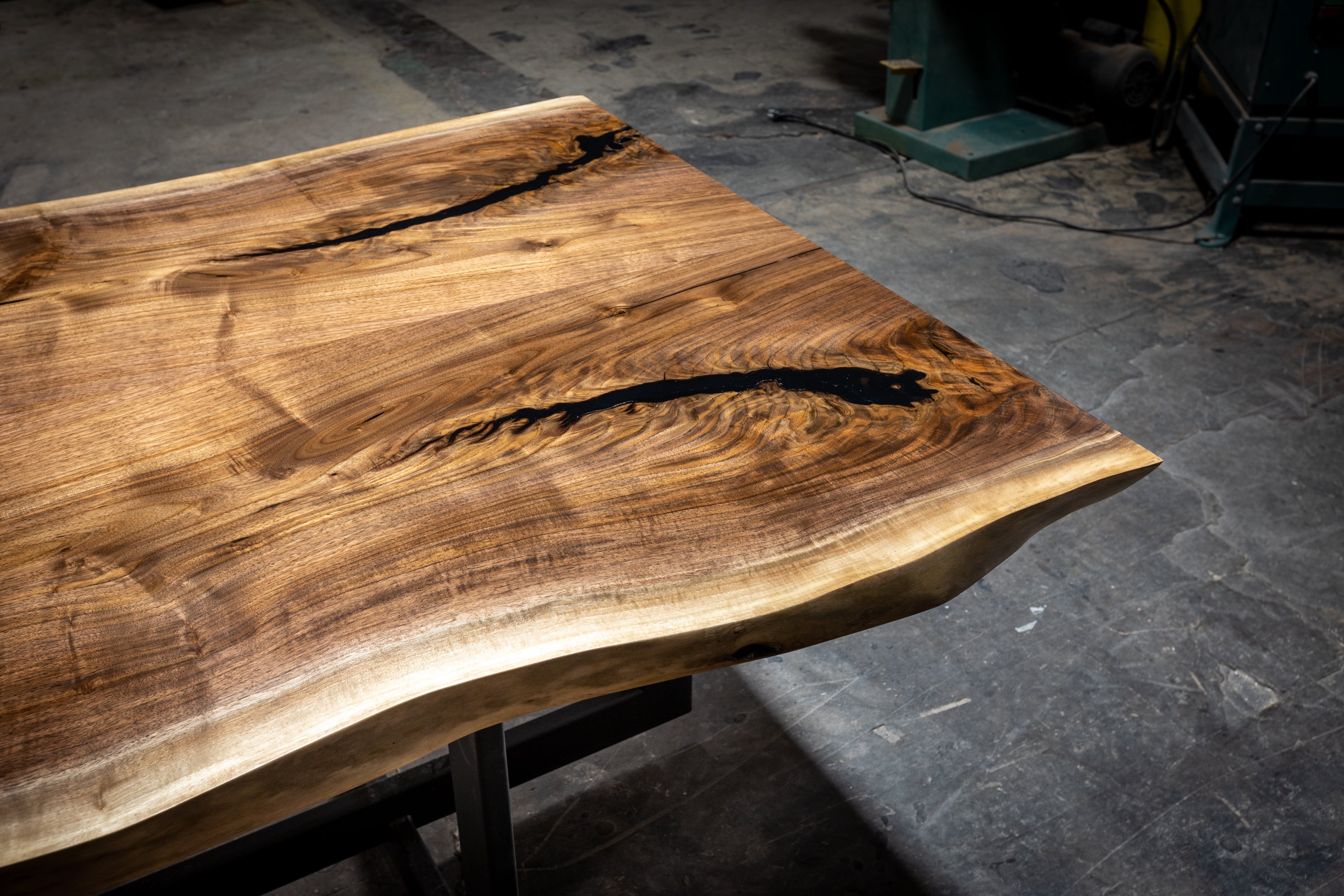 Product image 3: Black Walnut Book Matched Live Edge Dining Table 2