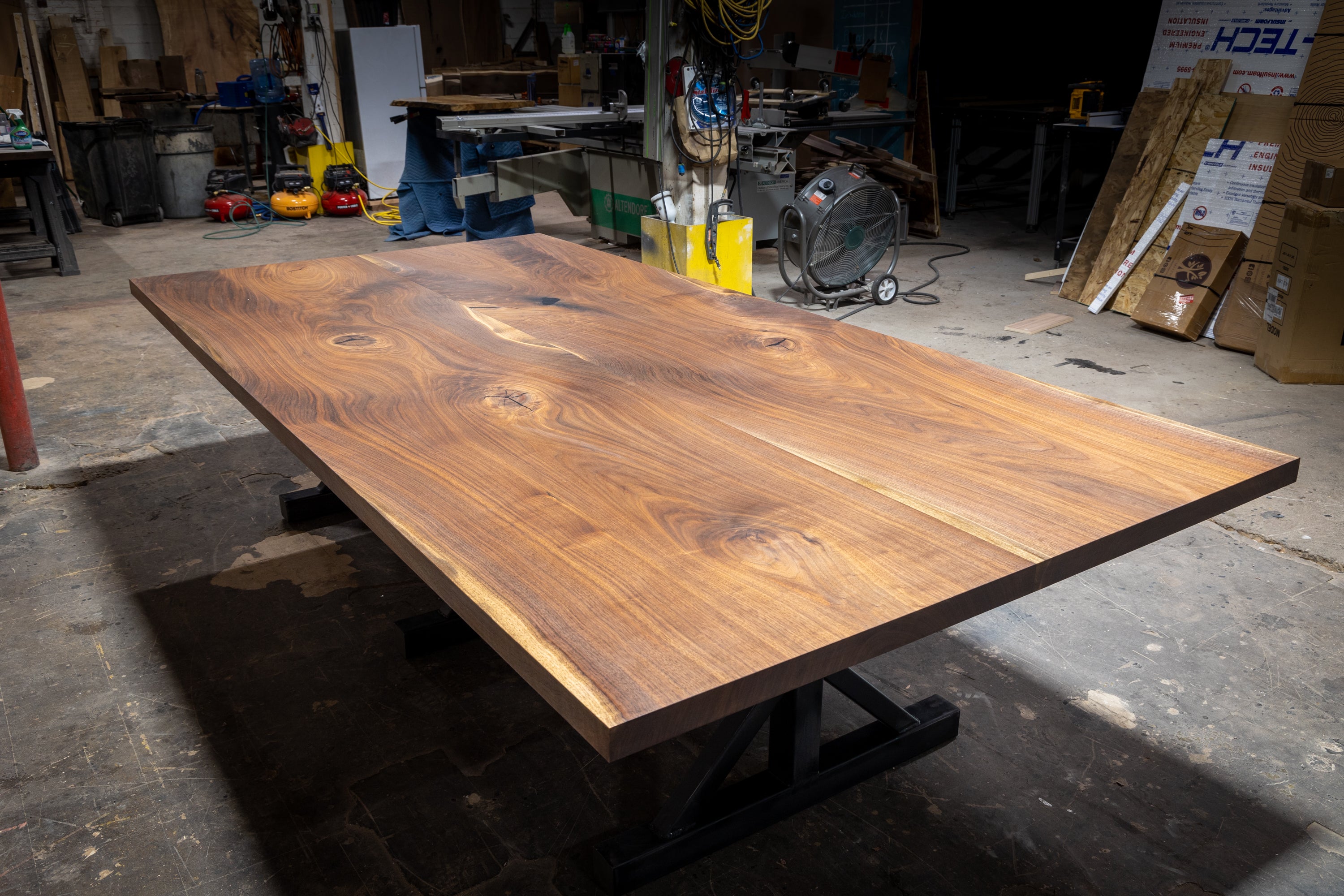 Book Matched Black Walnut Dining Table 2