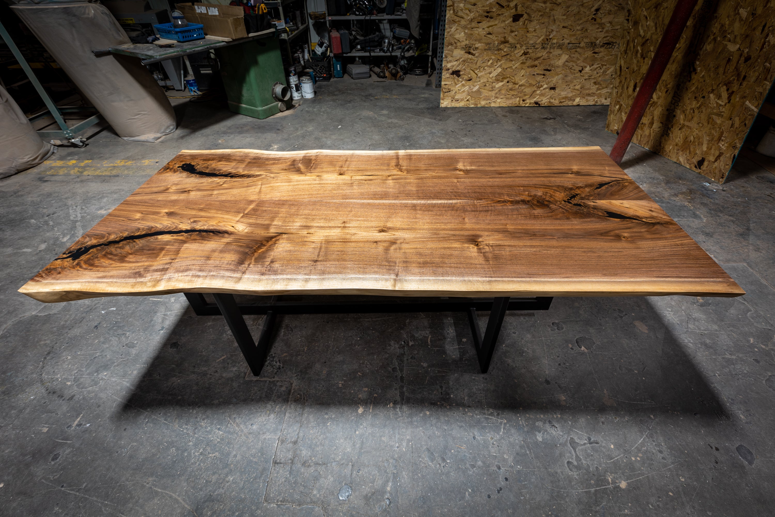 Black Walnut Book Matched Live Edge Dining Table 6