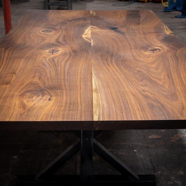 Book Matched Black Walnut Dining Table 7