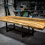 Single Slab Golden Acacia Exotic Live Edge Dining Table