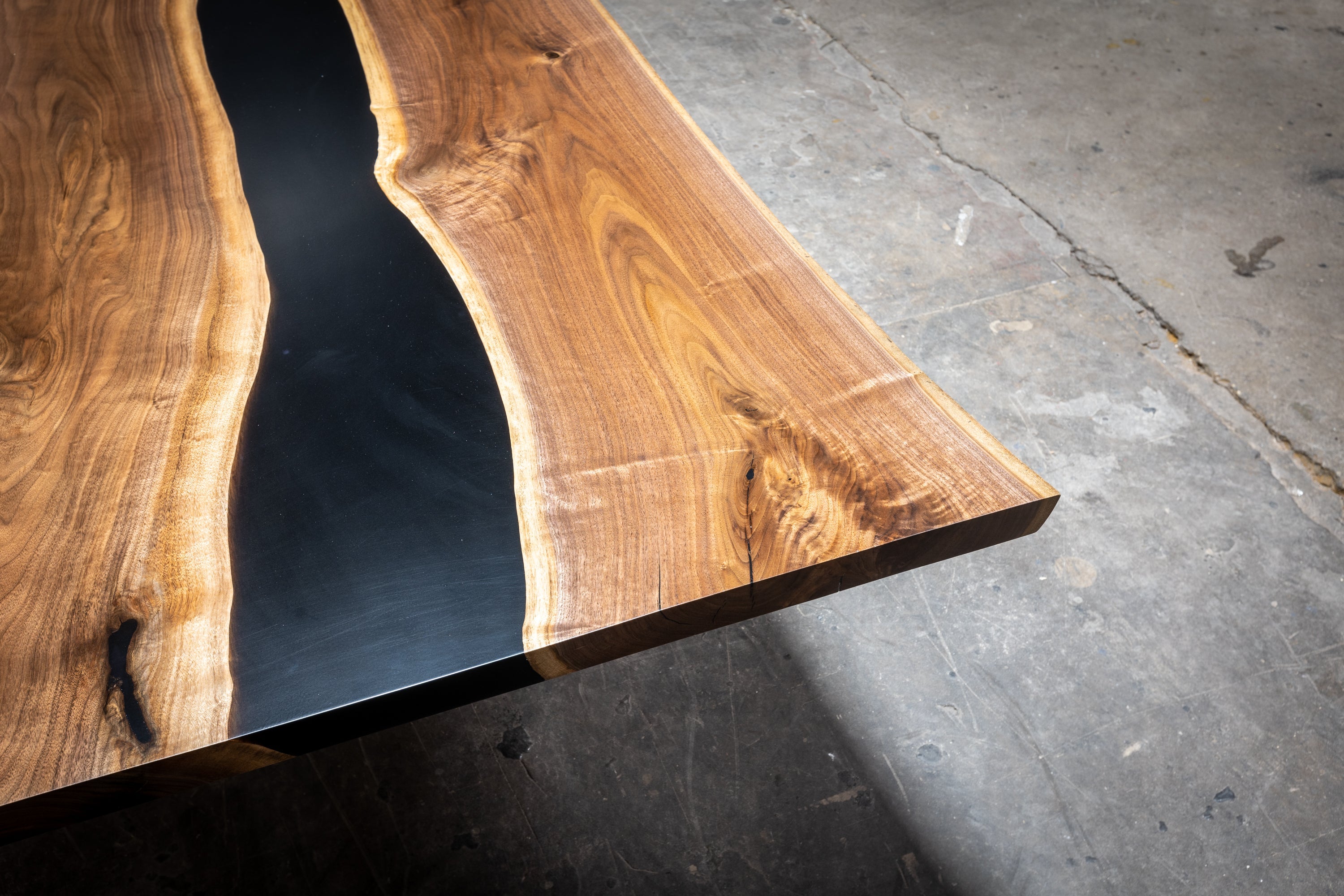 Black Epoxy River Table 8