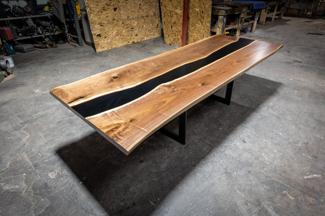 Black Epoxy River Table 9