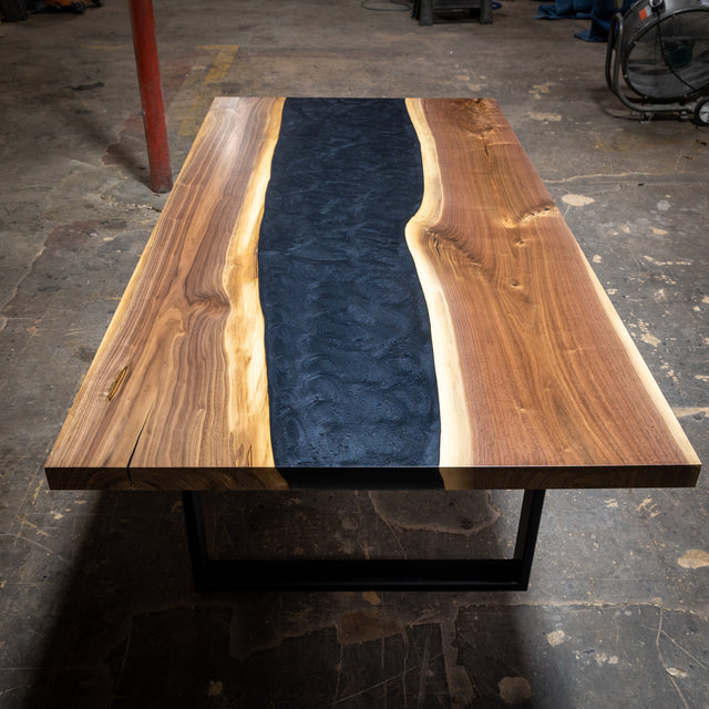 Black Walnut River Epoxy Live Edge Table 5