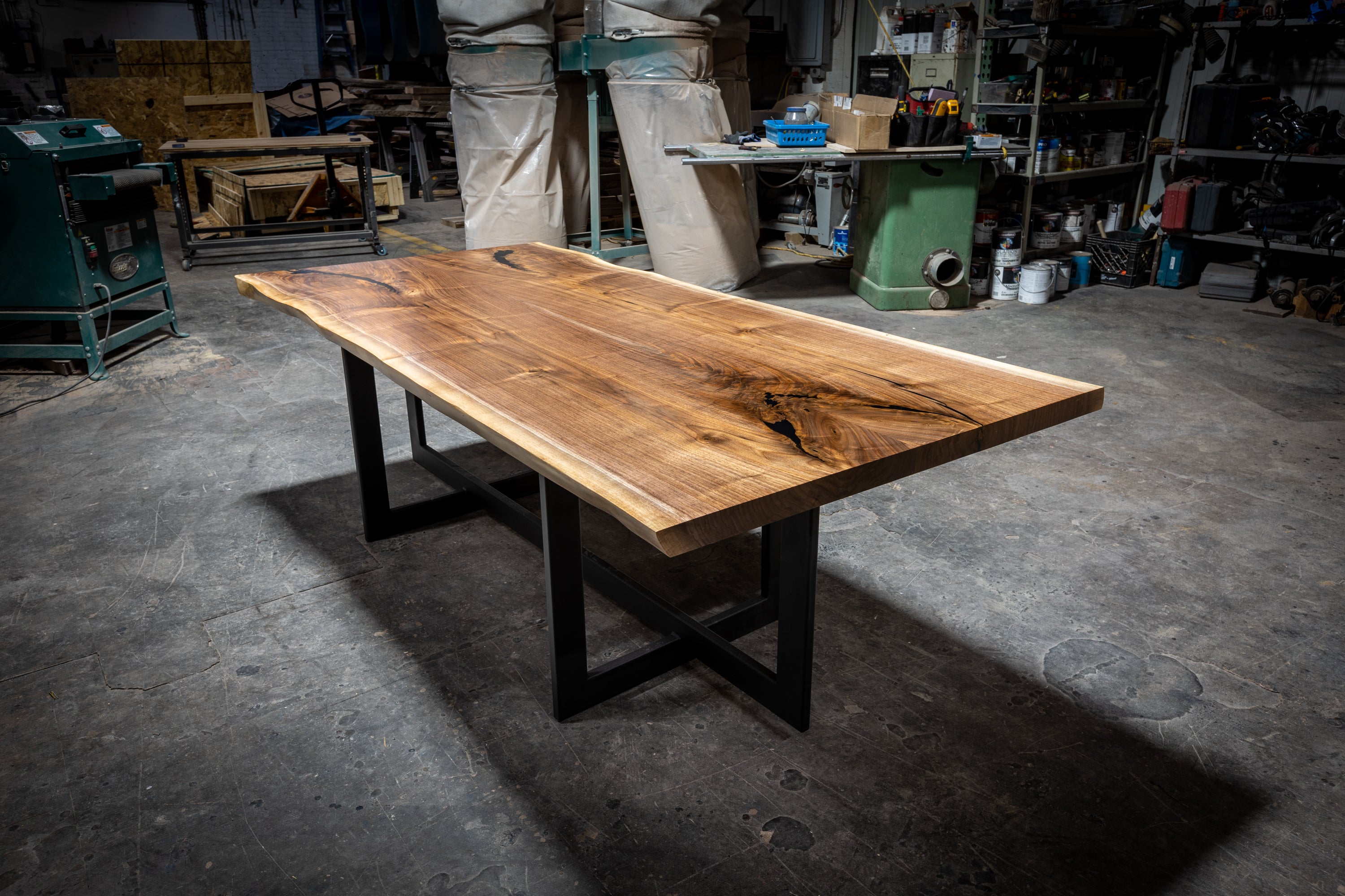 Product image 2: Black Walnut Book Matched Live Edge Dining Table 1