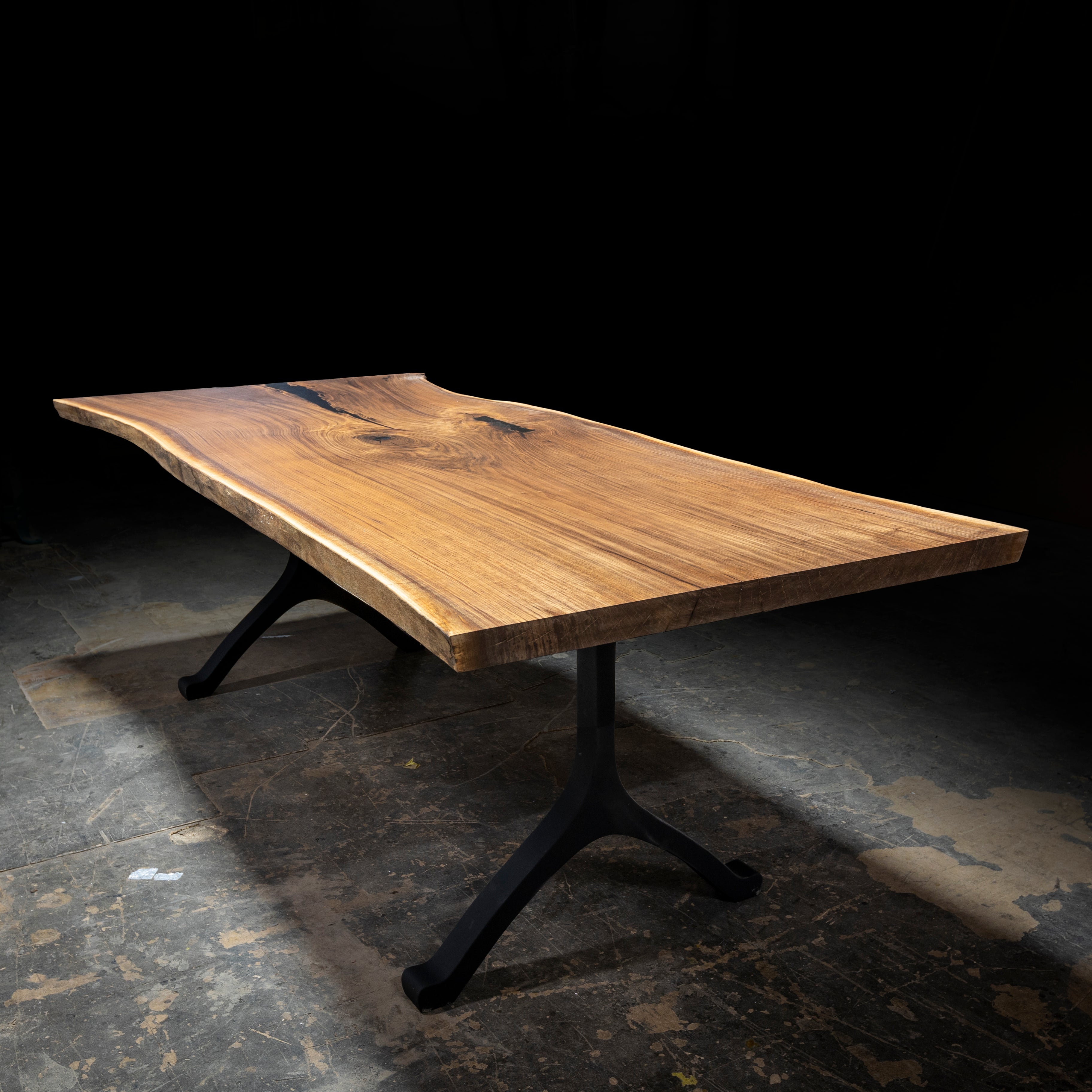 Live Edge Single Slab Black Walnut Dining Table