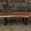 Live Edge Black Coffee Table Walnut