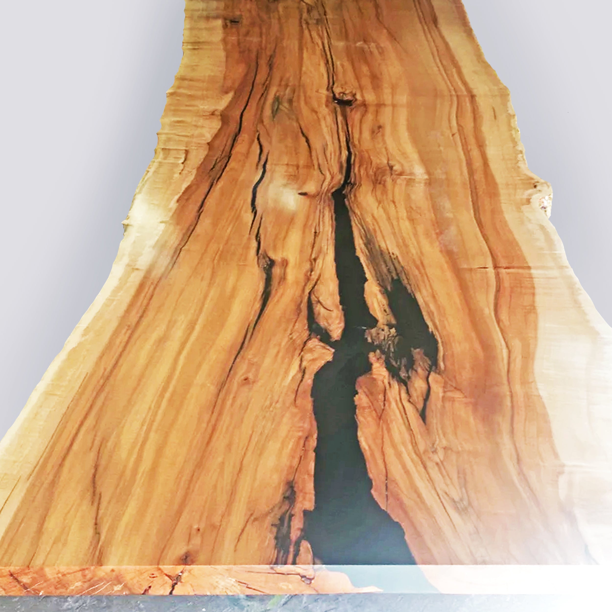 Live Edge Epoxy Dining Table Black Maple CMS Chicago Makers Studio