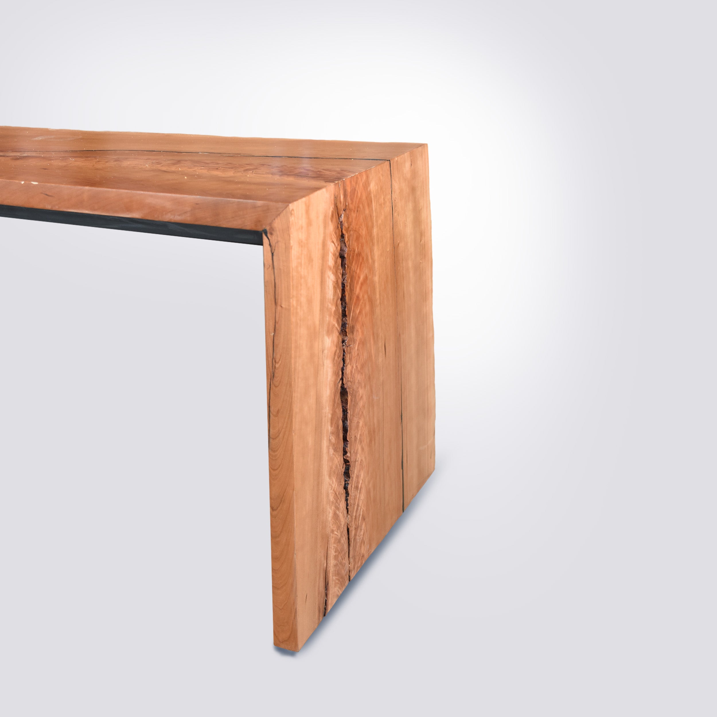 Product image 1: Live Edge Cherry Waterfall Bench