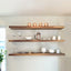 Walnut Floating Shelf Heavy Duty Single Slab