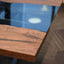 Black Walnut River Glass Coffee Table 1