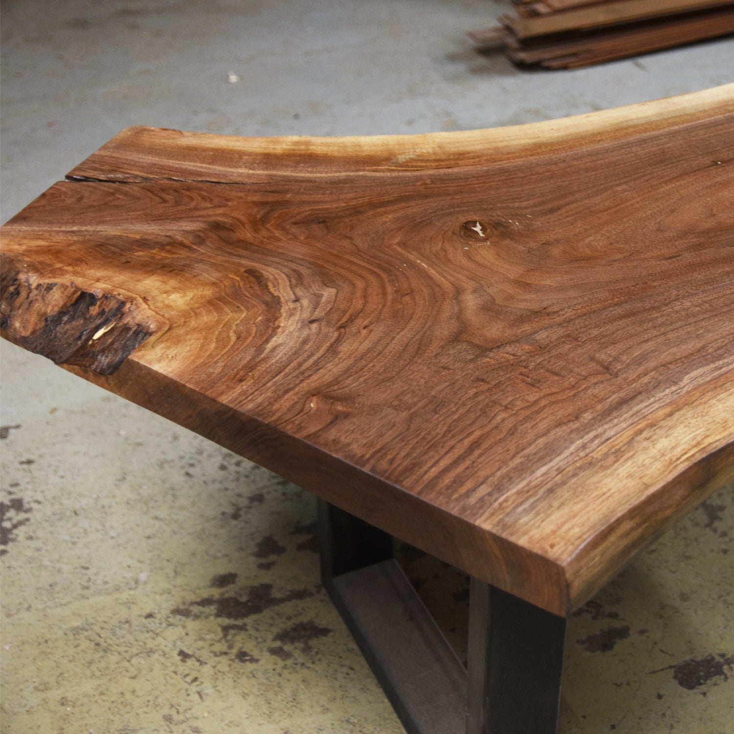 Live Edge Coffee Table Walnut