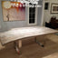 Ash With Aluminum Filled Single Slab Live Edge Dining 4