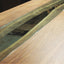 Handmade Black Walnut Live Edge River Kitchen Table with invented glass