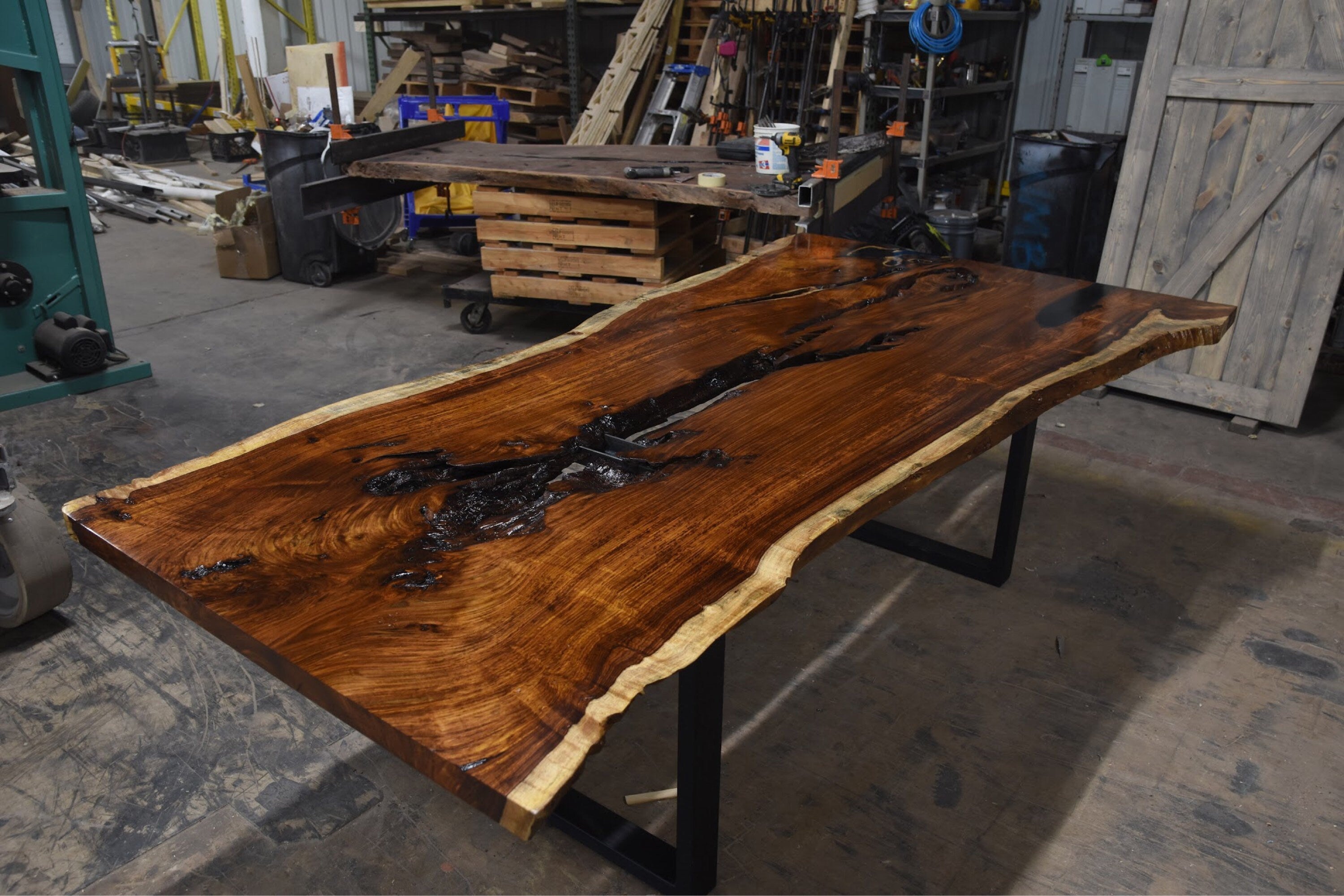 Live Edge Dining Table Solid Rosewood Dalbergia Sissoo