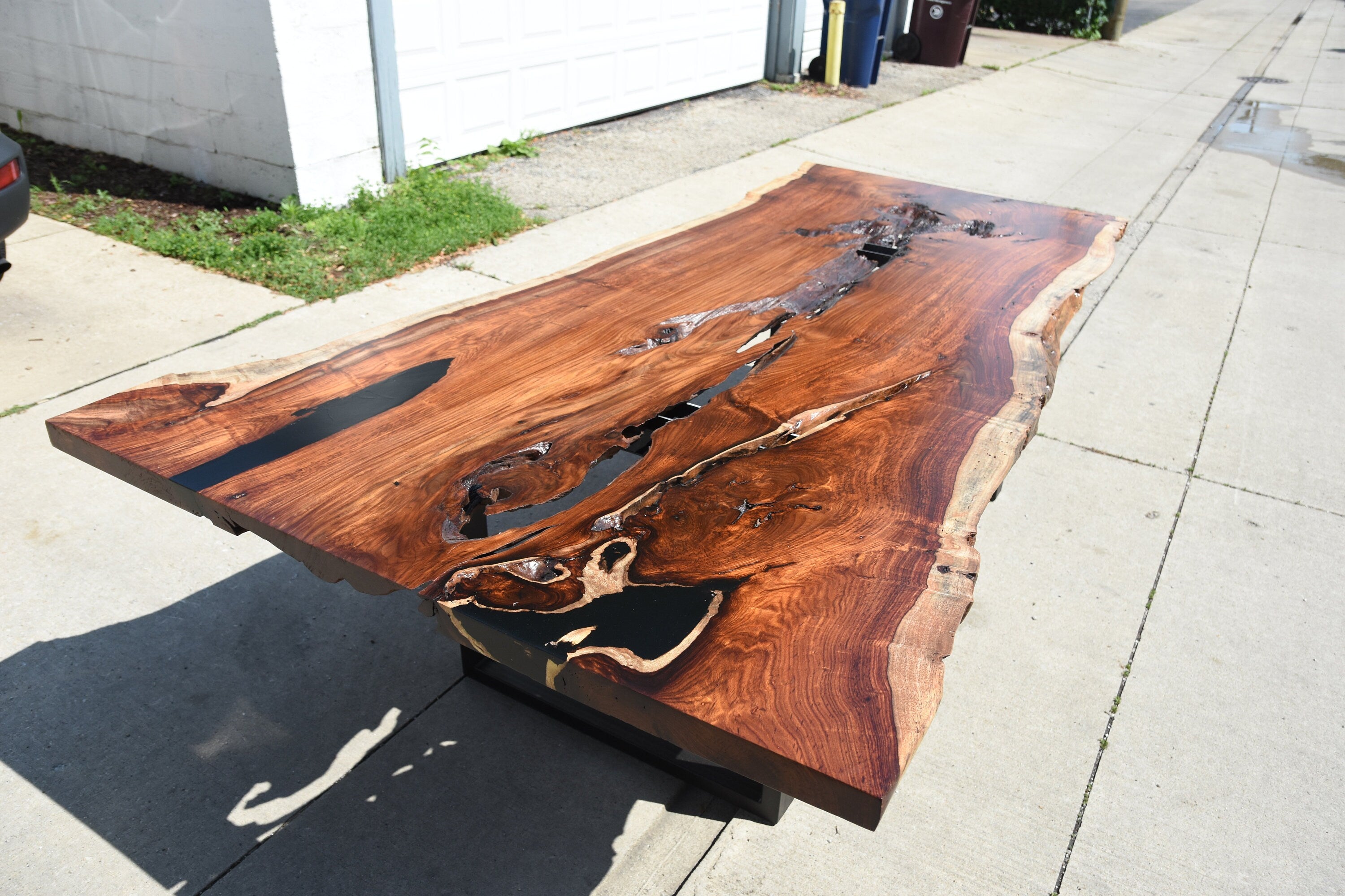 Live Edge Dining Table Solid Rosewood Dalbergia Sissoo