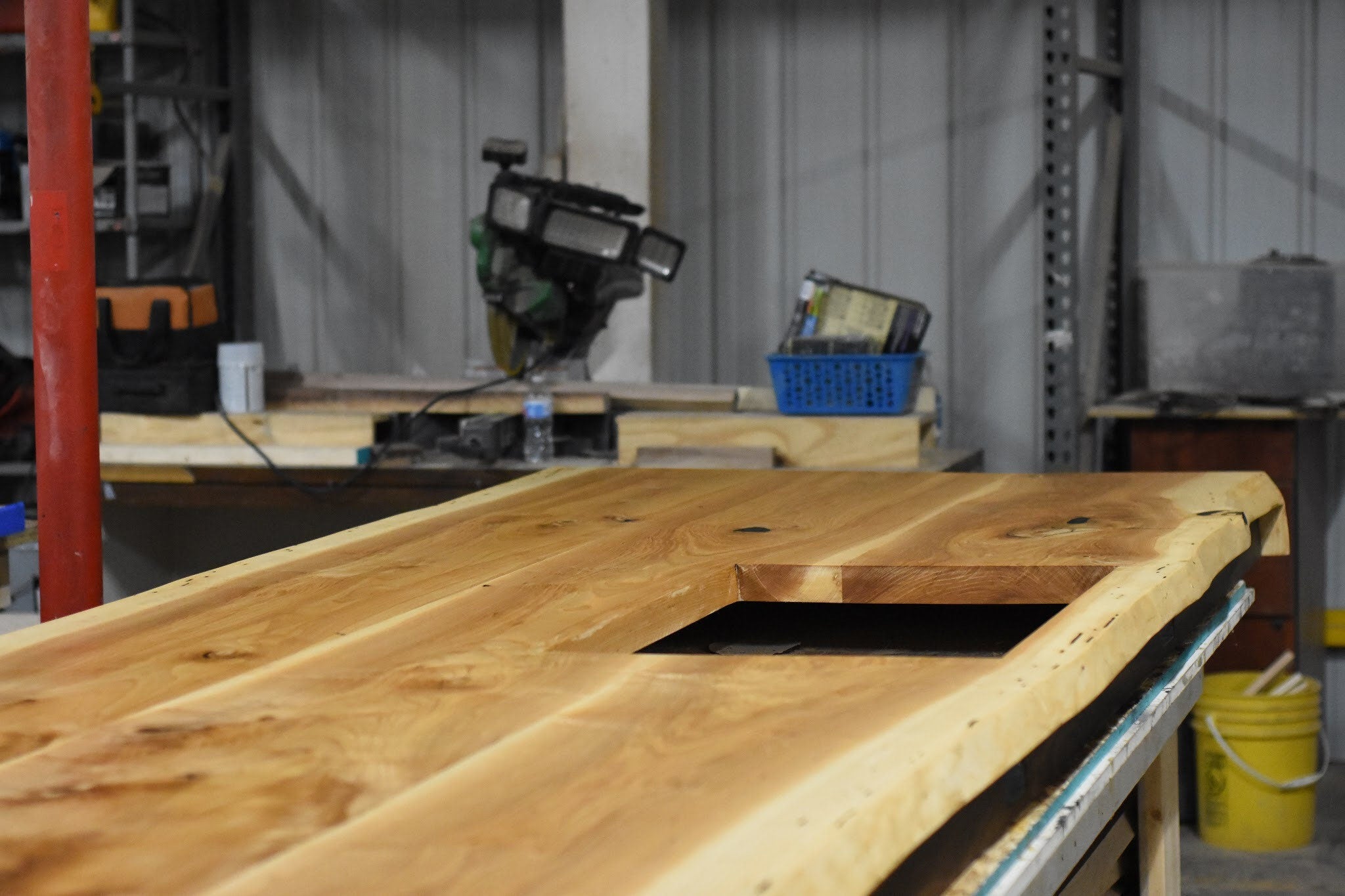 Live edge table kitchen island 