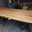 Live Edge Dining Table Maple Resin Filled Chicago Makers Studio