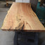 Live Edge Dining Table Maple Resin Filled Chicago Makers Studio 