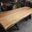 Live Edge Dining Table Maple Resin Filled Chicago Makers Studio