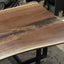 Black Walnut Book-Matched Live Edge Dining Table With Custom Base 1