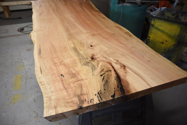 Live Edge Dining Table Maple Resin Filled Chicago Makers Studio