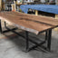 Black Walnut Book-Matched Live Edge Dining Table With Custom Base 2