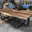 Black Walnut Book-Matched Live Edge Dining Table With Custom Base 6