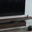 Floating Live Edge Shelves Entertainment Center w/ Solid Black Walnut Cabinet