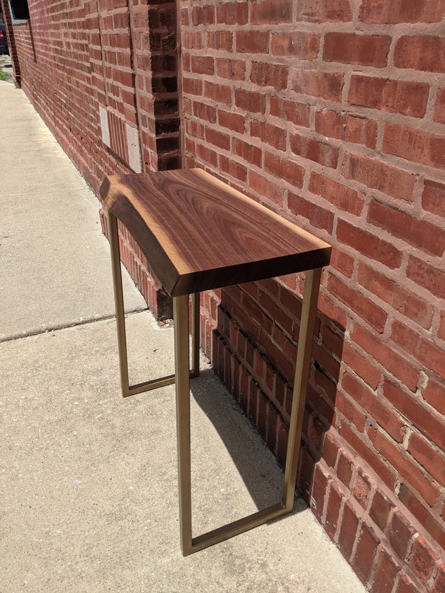 Live Edge Table for Entryway or Foyer Black Walnut 3