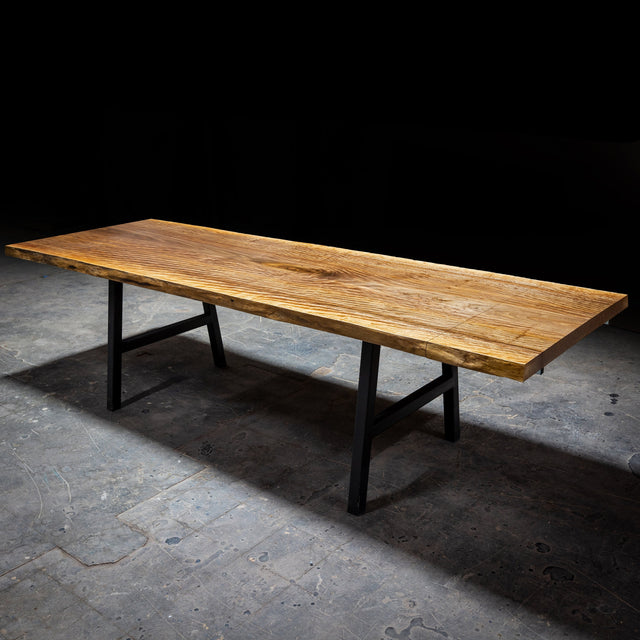 Live Edge Dining Table Walnut with Extendable Leaves