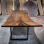 Single Slab Black Walnut Live Edge Dining Table